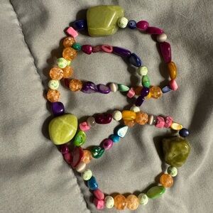 Colorful Serpentine Beaded Bracelet Set